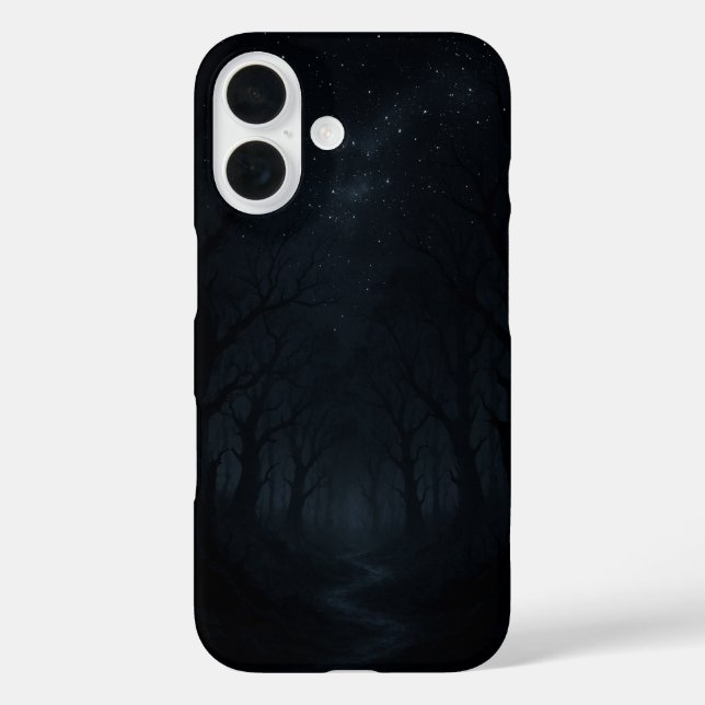 Coques Case-Mate iPhone Ciel nocturne de la forêt foncée (Verso)