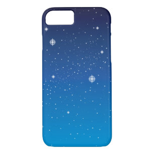 Coque Case-Mate Pour iPhone Ciel nocturne étoilé bleu profond