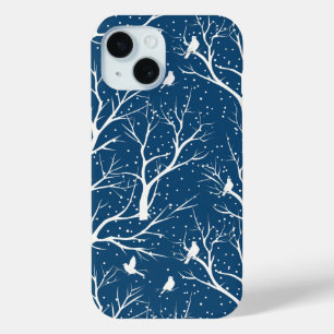 Coque Case-Mate iPhone Ciel vintage Oiseaux blancs Snowflakes