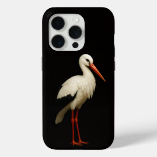 Coque Case-Mate iPhone Cigogne gracieuse Black 4 Luxe iPhone 15 Pro Mate
