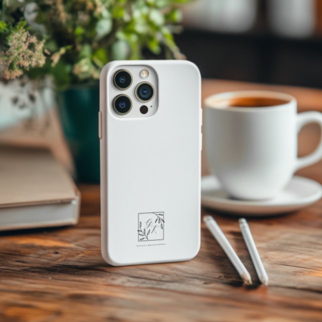 Coques Case-Mate iPhone Cimier botanique | Monogramme intemporel (Créateur téléchargé)