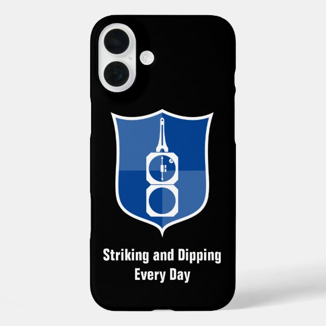 Coques Case-Mate iPhone Cimier du bouclier de la boussole du géologue (Verso)