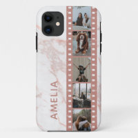 Cinéma Multi Photo Bande De Marbre Rose Personnali