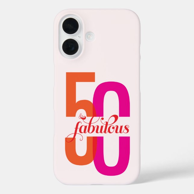 Coques Case-Mate iPhone Cinquante et fabuleux 50e anniversaire moderne (Verso)