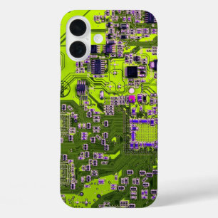 Coque Pour iPhone 16 Plus Circuit imprimé circuit imprimé circuit imprimé ca