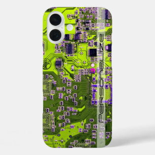 Coque Pour iPhone 16 Plus Circuit imprimé circuit imprimé circuit imprimé ca