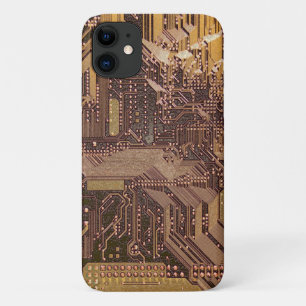 Case-Mate iPhone Case Circuit imprimé cybernétique doré, technologie, ar