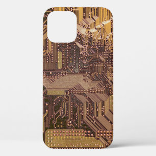 Case-Mate iPhone Case Circuit imprimé cybernétique doré technologie art