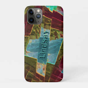 Case-Mate iPhone Case cire sculptée à l'aspect Brown et bleu