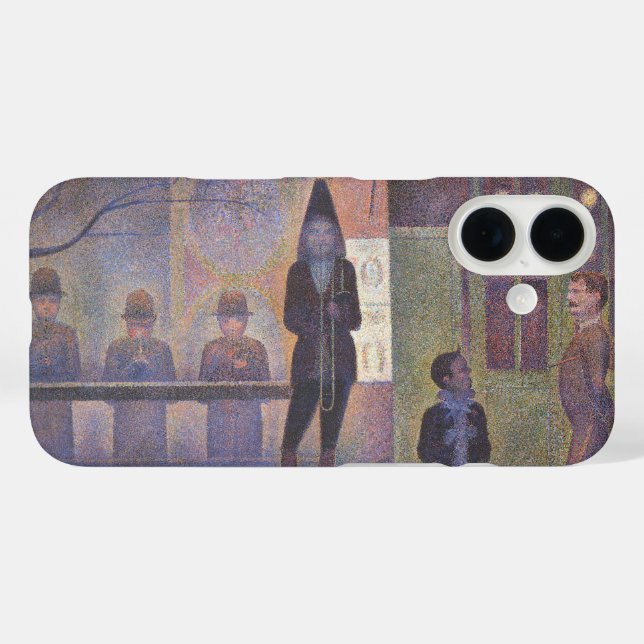 Coques Case-Mate iPhone Cirque forain par Georges Seurat, Art ancien (Verso (horizontal))