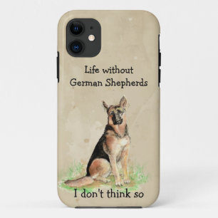 Case-Mate iPhone Case Citation amusant sur la vie sans chiens de berger