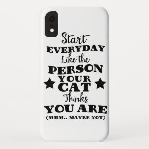 Case-Mate iPhone Case Citation amusante de chat pour animaux