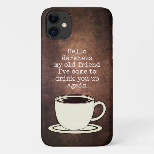 Case-Mate iPhone Case Citation amusante de l'amateur de café Vintage Coq