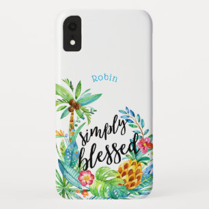 Case-Mate iPhone Case Citation Bénéficiaire Nom floral tropical Inspirat