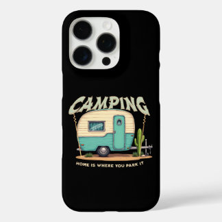 Coque iPhone 16 Pro Citation Camper et Camping Vintage