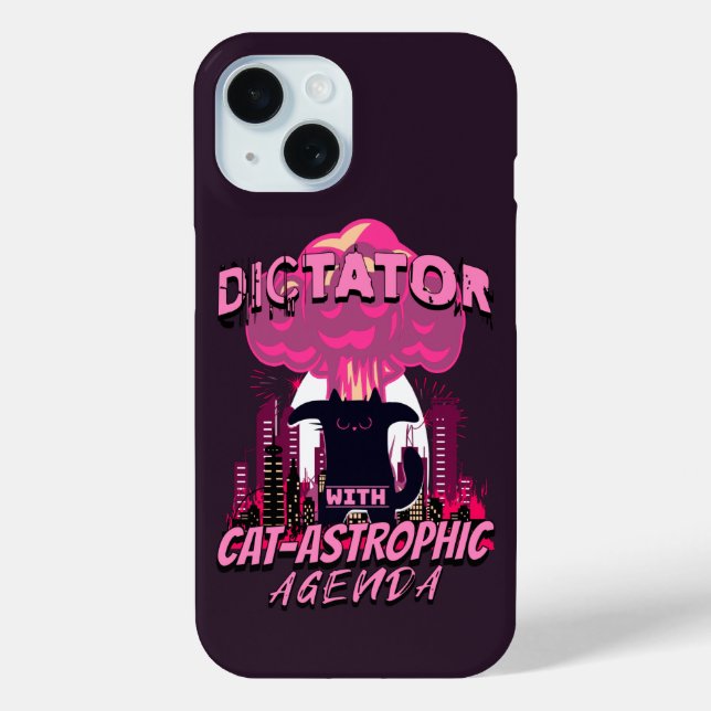 Coques Case-Mate iPhone Citation Catastrophique Funny Angry Cat (Verso)