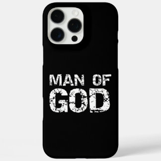 Coque iPhone 16 Pro Max Citation chrétienne audacieuse pour les hommes de
