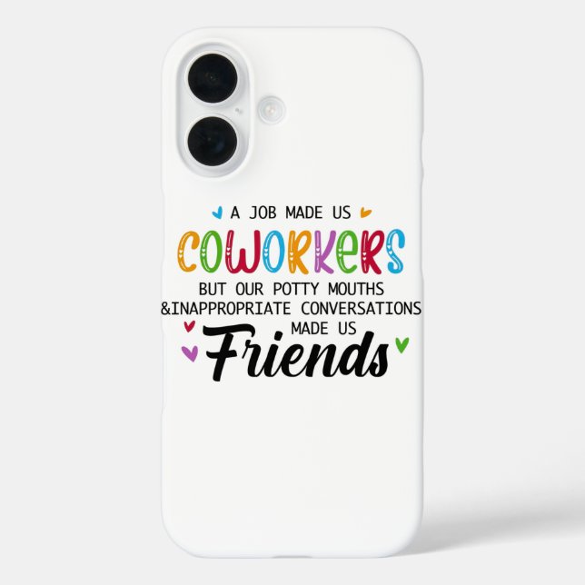 Coques Case-Mate iPhone Citation Coworker - Travail Fait Nous Coworkers Am (Verso)
