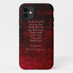 Coque Case-Mate iPhone Citation d'amour célèbre William Shakespeare