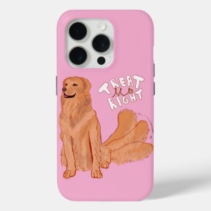 Coque Case-Mate iPhone Citation de chien de dessin mignonne "Traite-moi b