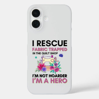 Coque Pour iPhone 16 Citation de couture drôle Machine à coudre florale
