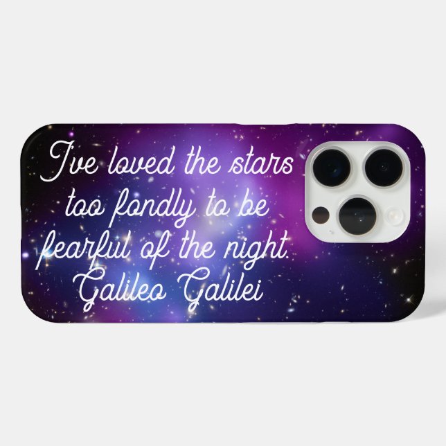 Coques Case-Mate iPhone Citation de Galilée Amas de galaxies Photo céleste (Verso (horizontal))