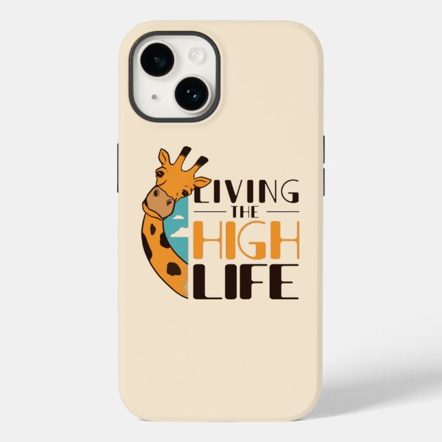 Coques Case-Mate iPhone Citation de girafe amusante (Verso)