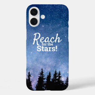 Coque Pour iPhone 16 Plus Citation de motivation Atteindre les Étoiles Ciel 