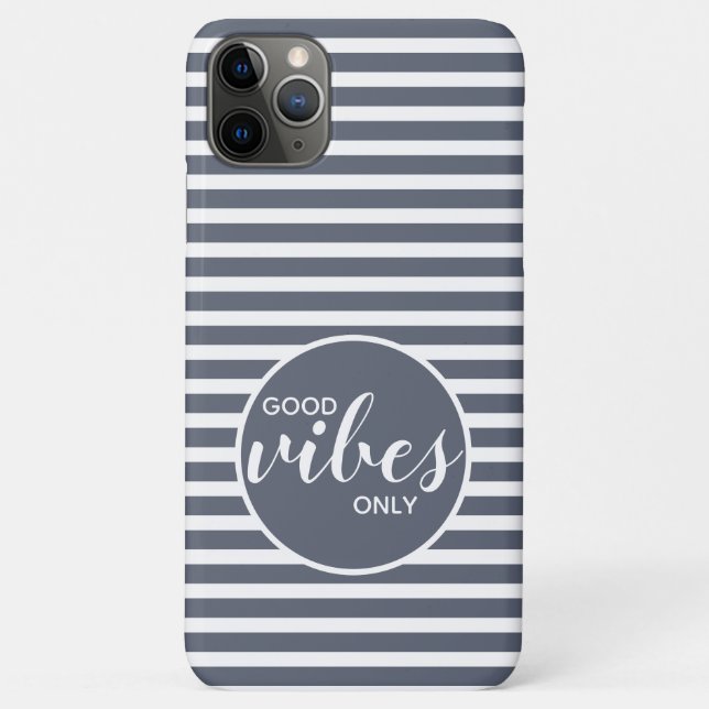 Coques Case-Mate iPhone Citation de motivation 'Bonne énergie seulement' à (Dos)