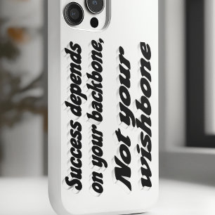 Coque Pour iPhone 16 Citation de motivation « Le succès dépend de la co