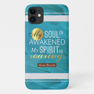 Case-Mate iPhone Case Citation de poème Anne Bronte - Mon âme est éveill
