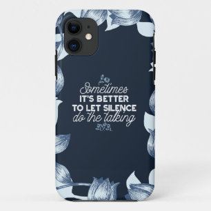 Case-Mate iPhone Case Citation de silence éloquente Art pour Décor serei