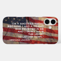 Citation de succès Abraham Lincoln Modèle du drape