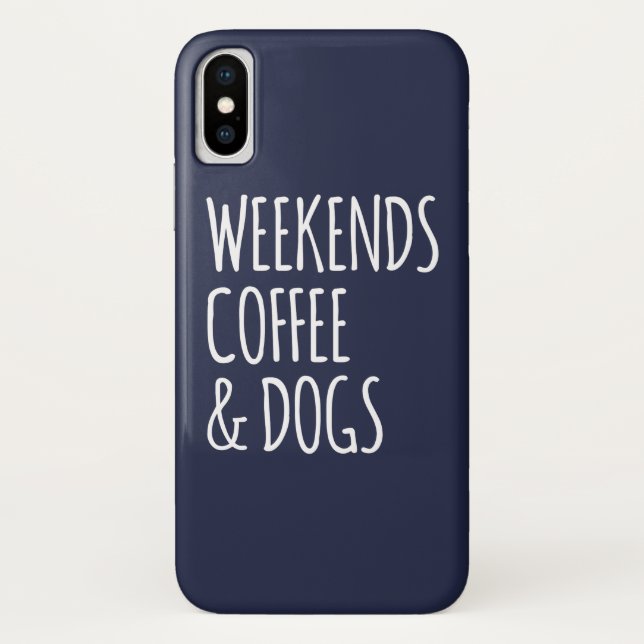 Coques Case-Mate iPhone Citation de vacances de café et de chien de (Dos)