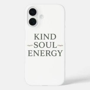 Coque Pour iPhone 16 Citation d'énergie positive Zen moderne