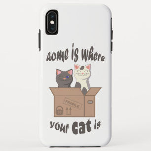 Case-Mate iPhone Case Citation drôle Accueil est où est votre chat