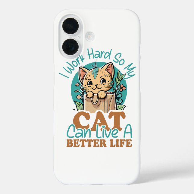 Coques Case-Mate iPhone Citation drôle pour amateur de chat Graphique de c (Verso)