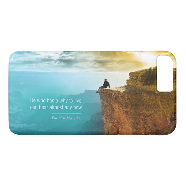 Coques Case-Mate iPhone Citation Friedrich Nietzsche Nature Aventure Natur (Dos (Horizontal))