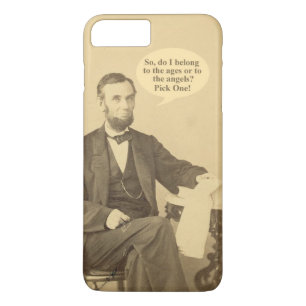 Coque iPhone 7 Plus Citation historique de Lincoln Ages ou Angels