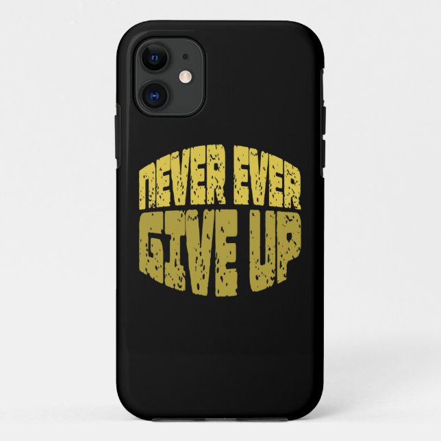 Coques Case-Mate iPhone Citation Inspirante - Ne Jamais Abandonner (Dos)