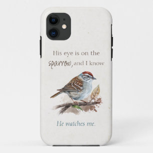 Case-Mate iPhone Case Citation inspirante Son oeil est sur le Bruant