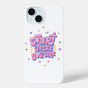 Coque Case-Mate iPhone Citation Lettre Bulle Colorée