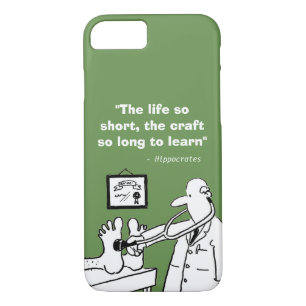 Coque iPhone 7 Citation Médicale et image amusante