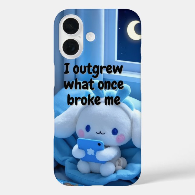 Coques Case-Mate iPhone Citation motivante bleue esthétique mignonne (Verso)