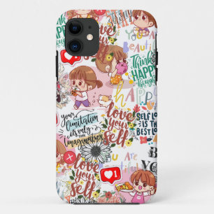Case-Mate iPhone Case Citation Motivante Mignonne – Positive Kawaii 