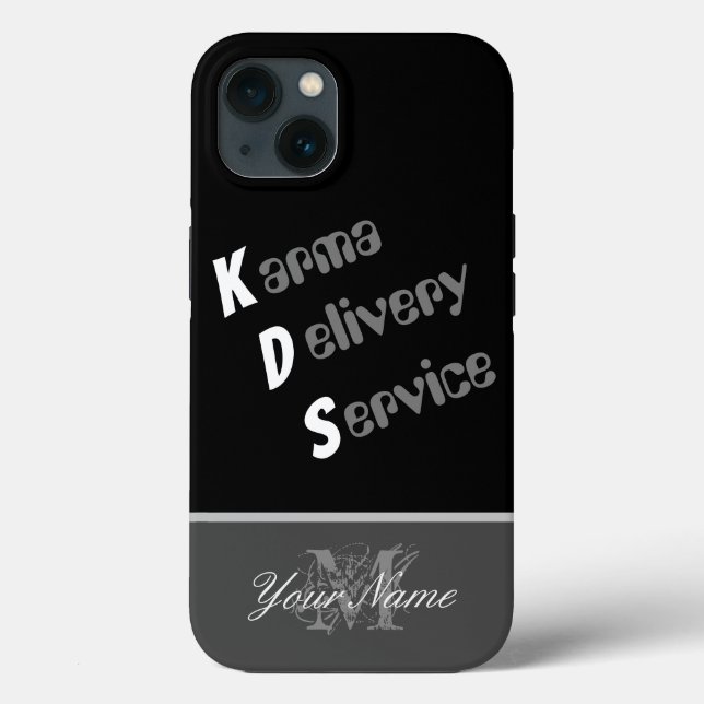 Coques Case-Mate iPhone Citation motivante : Service de livraison de karma (Verso)