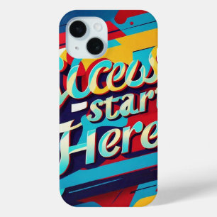Coque Case-Mate iPhone "Citation Motivationnelle Art Mur"