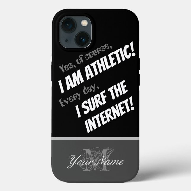 Coques Case-Mate iPhone Citation motivationnelle : internaute sportif ! (Verso)