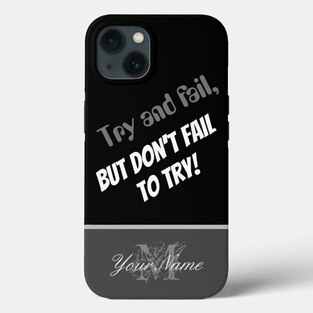 Coques Case-Mate iPhone Citation motivationnelle : Ne manquez pas d'essaye (Verso)