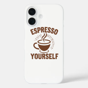 Coque Pour iPhone 16 Citation Motivationnelle Retro Lover Coffee